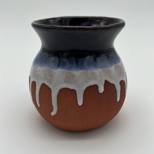 Handmade | Art | Ornamental Handcrafted Red Clay Mug With Blue And ...